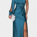 Andrea Asimetrična Haljina s Draperijom na Jednom Ramenu