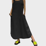 Marinka - Haljina s naramenicama od pamuka i lana