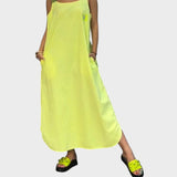 Marinka - Haljina s naramenicama od pamuka i lana