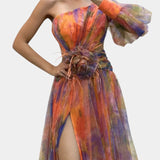 Teodora Asimetrična Maxi Haljina