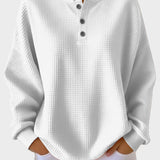 Anne - Henley majica od waffle pletiva