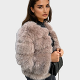 Amira -  Elegantna jakna od umjetnog krzna