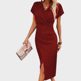 Vilma - Midi haljina s V-izrezom