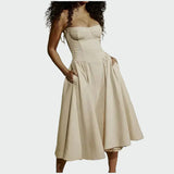 Saten Maxi Haljina s Tankim Naramenicama