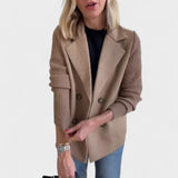 Valentina - Elegantni sako s pletenim rukavima