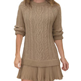 Nika - Kratka pletena haljina