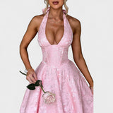 Julieta – Midi haljina s halter izrezom