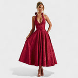 Julieta – Midi haljina s halter izrezom