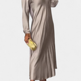 Martina Haljina Fluida s V Izrezom i Dugim Rukavima