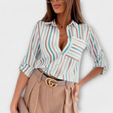 Camila – Sofisticirana Geometrijska Bluza